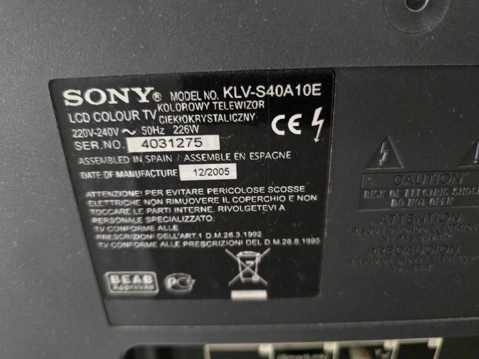 Televisor LCD Sony Bravia 40