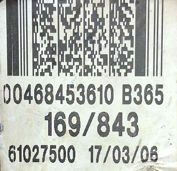 Canhão da Ignição 00468453610 - FIAT PANDA / PANDA CLASSIC
