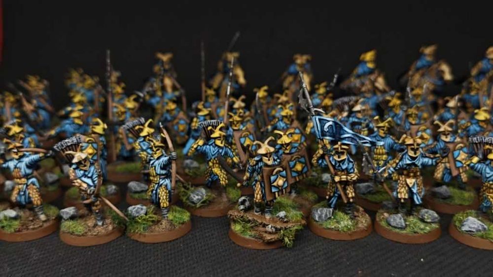 Easterlings Rhun Warriors LOME LOTRSBG LOTR Hobbit Śródziemie Games Workshop Pro Painted Tabletop Plus