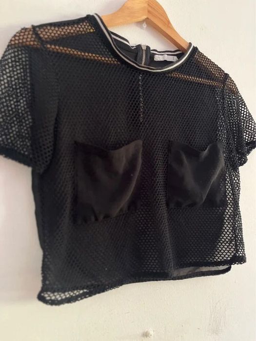 Top Manga Curta Preto S