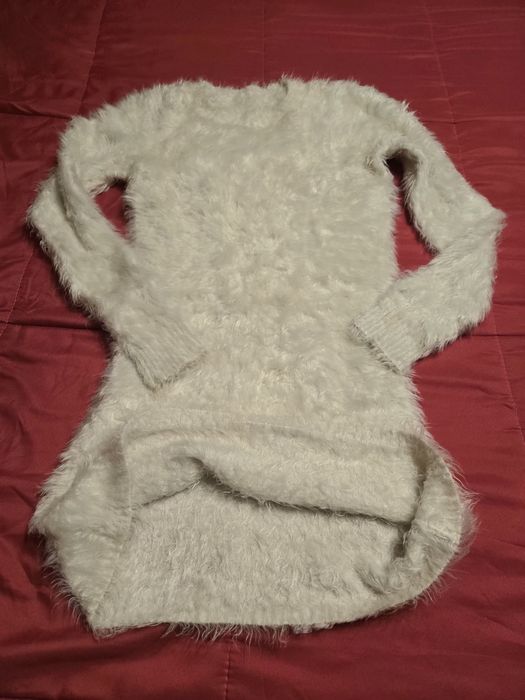 Camisola pelúcia cor cru