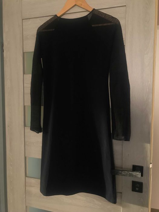 Sukienka czarna inspired by nature casual  PURE S/M