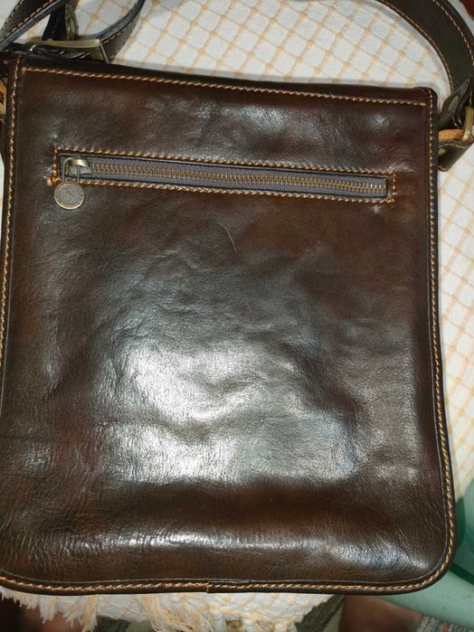 Bolsa Homem tiracolo pele de grande qualidade Italiana