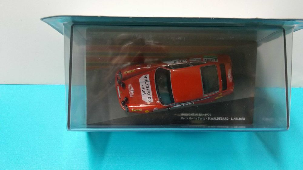 Posche 911 S #6 - Waldegaard: Vencedor Rallye Monte Carlo 1970 - Miniatura IXO Collections à escala 1/43