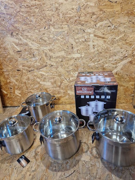 Zestaw garnków KlönBerg stal nierdzewna kb-2531 7/9/11 litrów