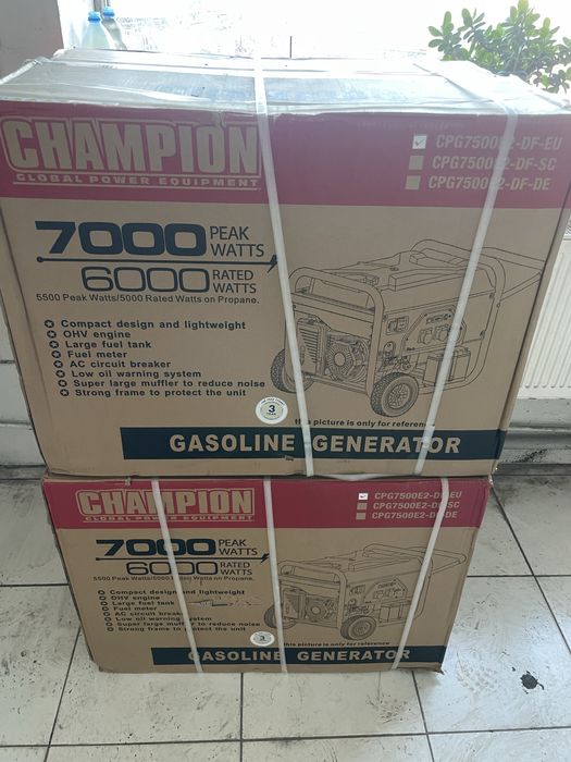Генератор газобензиновий Champion 7.0 кВт (CPG7500E2-DF-EU)