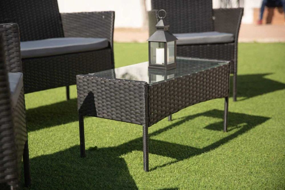 barato cadeiras e mesa para exterior com porte