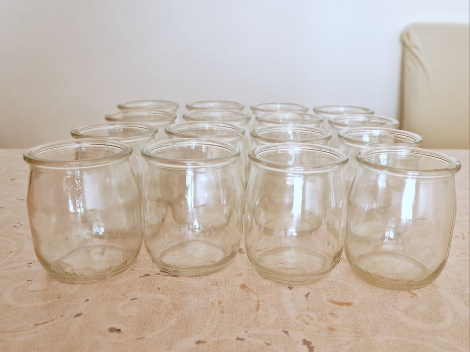 Conjunto 16 potes para sobremesas ou iogurtes