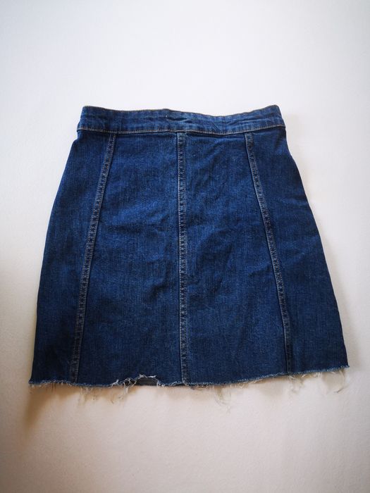 Синя джинсова юбка