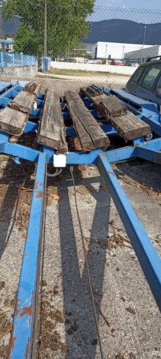 Atrelado barco 3500 3 eixos robusto ferro