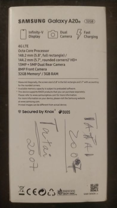 Smartphone SAMSUNG Galaxy A20e