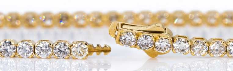 Pulseira ouro e diamantes naturais 6.13ct