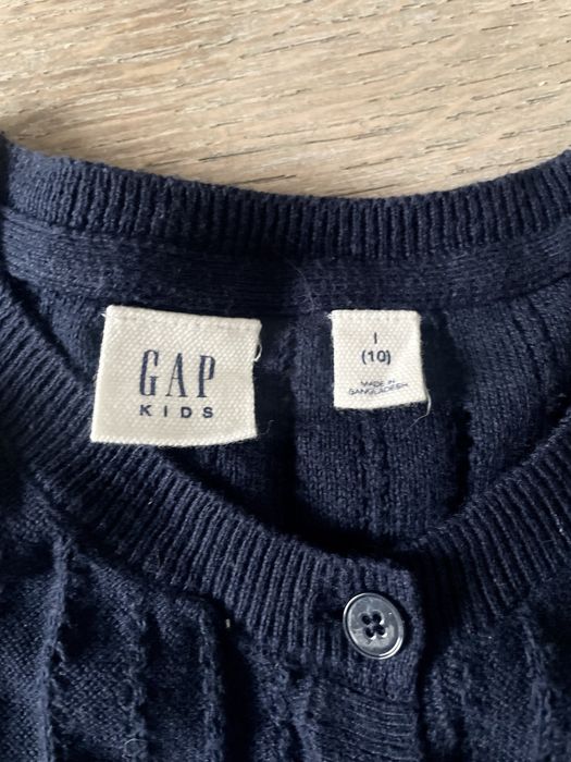Sweterek kardigan Gap 134 - 140 granatowy