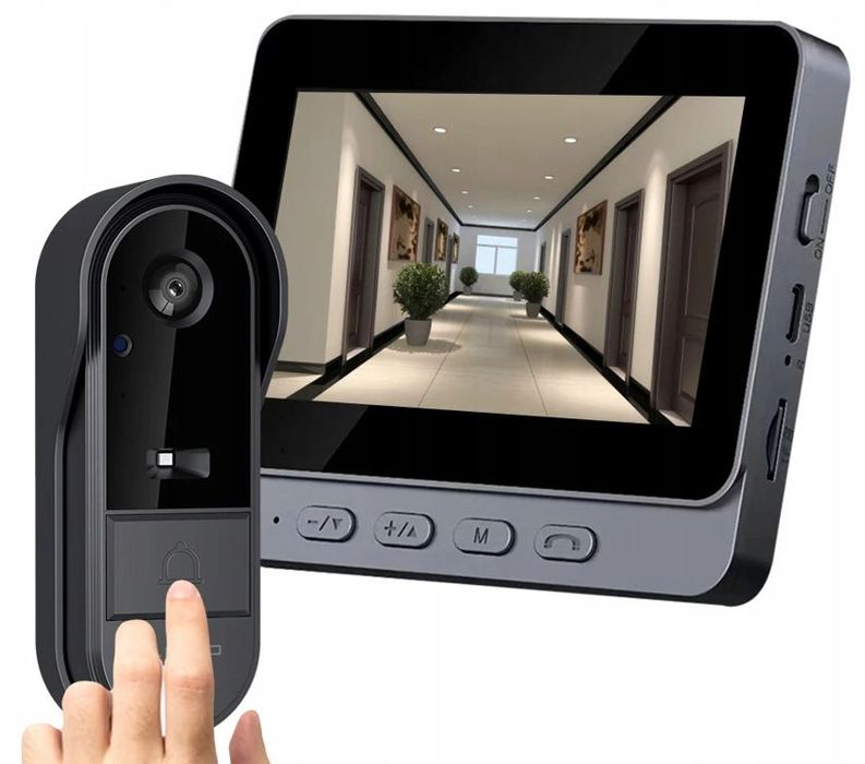 Bezprzewodowy wideodomofon Video Doorbell 4.3 cala HD