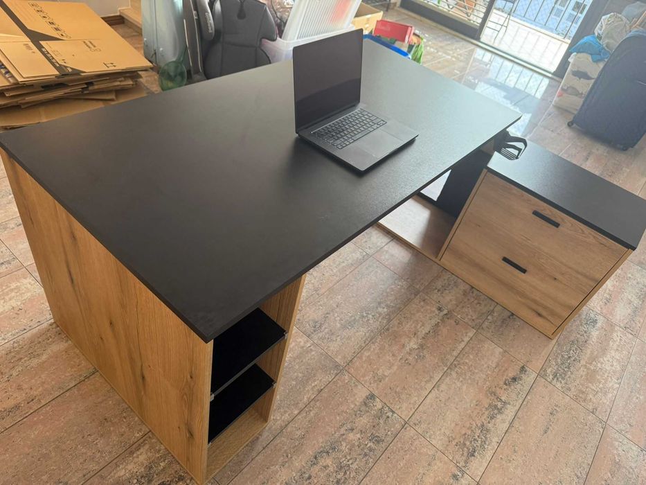 Mesa de escritório em madeira Taluk - Cor madeira