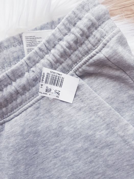 Bawełniane dresy damskie z wysokim stanem marki H&M rozmiar XS/S/M .