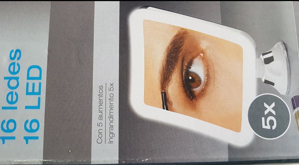 Espelho de maquilhagem com leds NOVO/NUNCA USADO