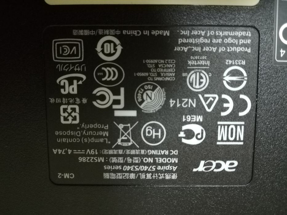 Acer Aspire 5740G for Parts64284555761795121