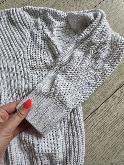 Sweter Mango M bawełniany ażurowy