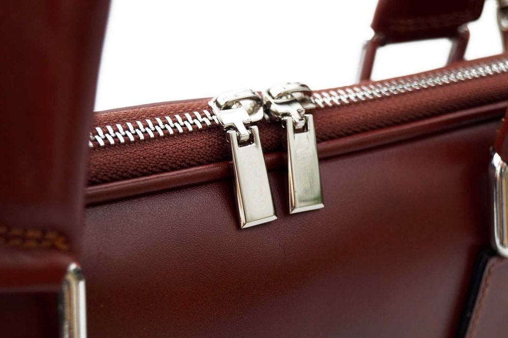 VERA PELLE torebka skórzana teczka A4 torba na laptopa V410 camel