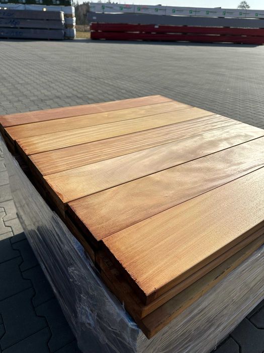 Deska Tarasowa Garapa Gładka egzotyczna 21x145mm Krótkie długości