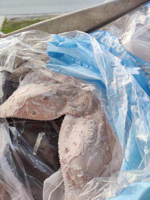 Sukienka Ślubna jasny róż rozm. S/M 800 zł