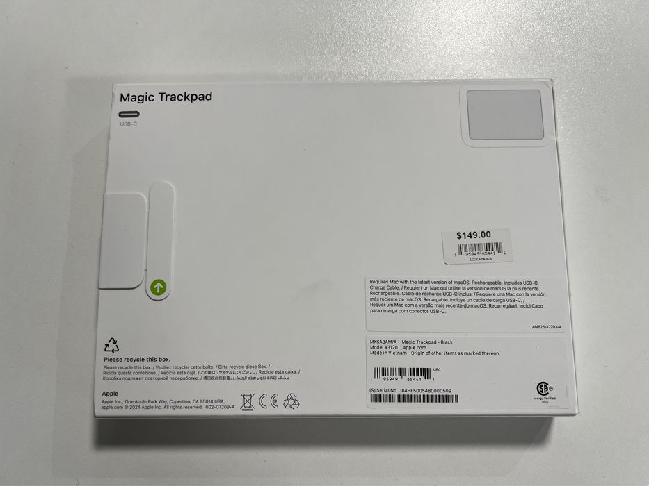 Magic Trackpad (USB‑C) Black (MXKA3)