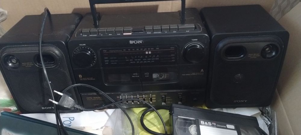 Sony 2 kasetowy radio.equalizer