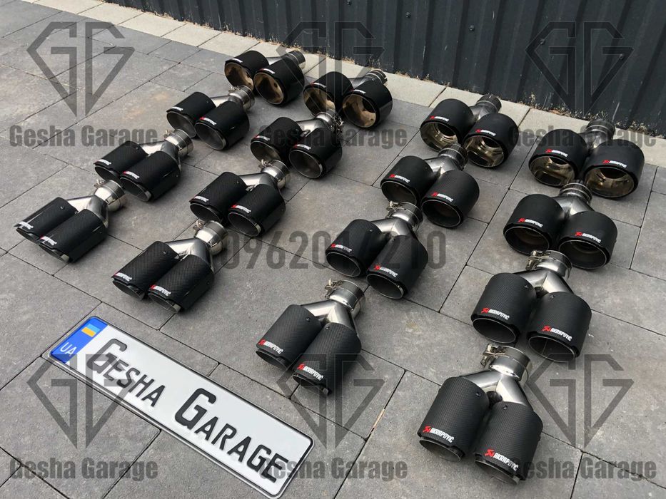 Насадки глушителя глушника akrapovic акрапович мат глянец глянець