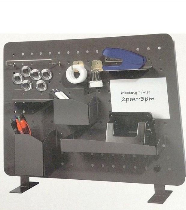 Organizer ścienny pegboard metalowy