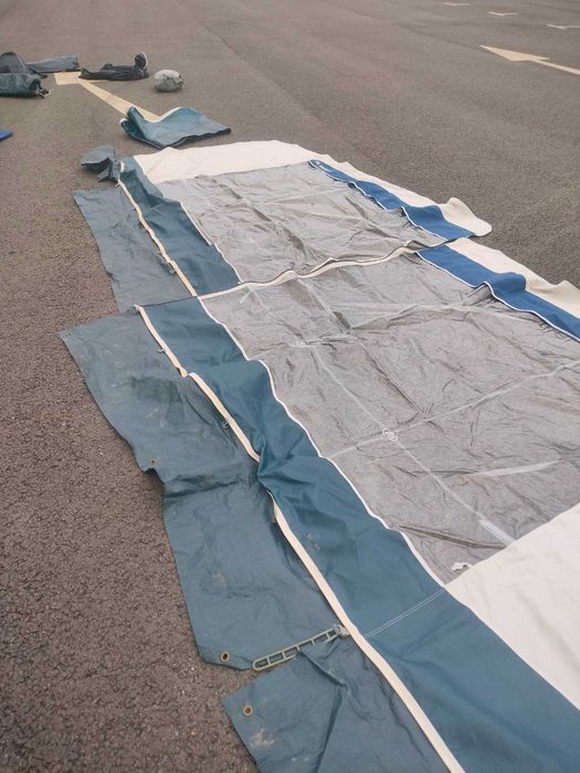 Namiot przedsionek przyczepy Bradcot 990cm dwa aneksy 1000cm