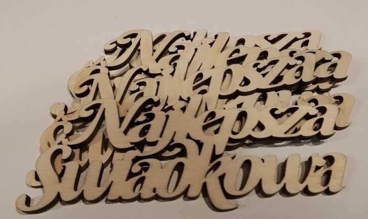 Napis do flowerboxa "NAJLEPSZA/ej ŚWIADKOWA/ej"