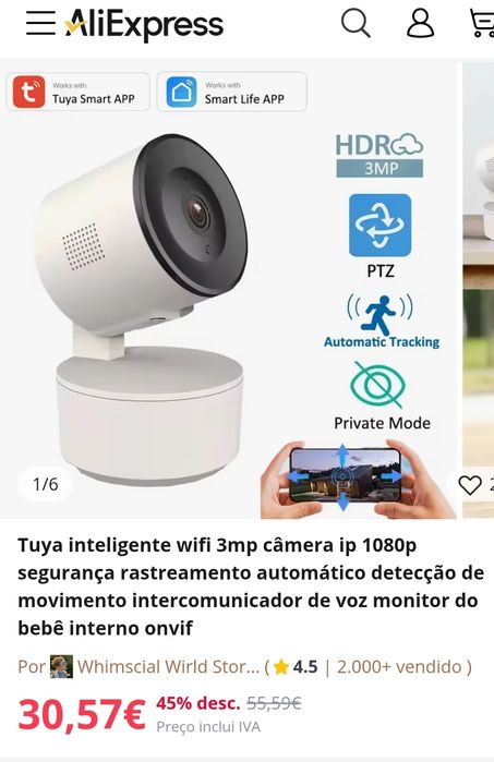 Câmara de Vigilância  interior/exterior