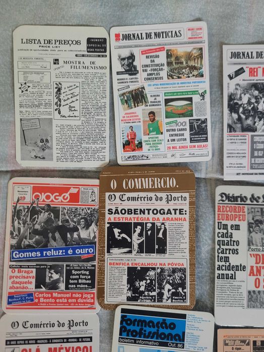 Calendários de Bolso - Capas de Jornais