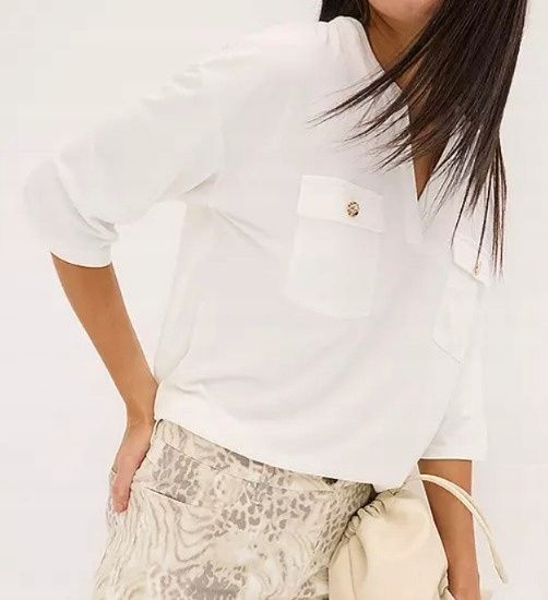 B.P.C bluzka t-shirt z kieszonką na piersi ^52/54