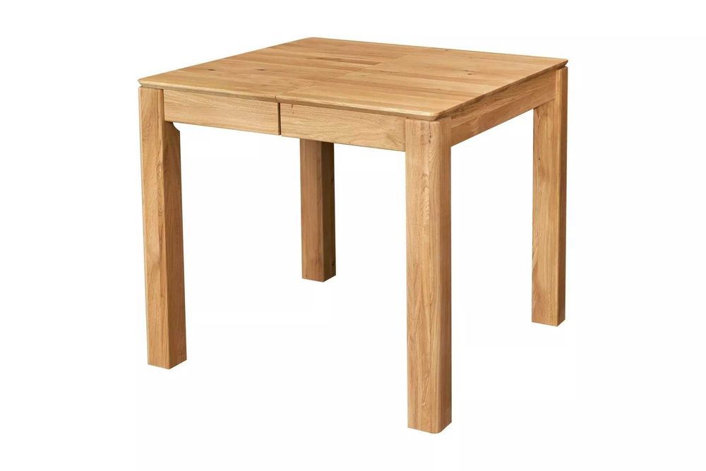 STÓŁ ROZKŁADANY DREWNIANY 80x80-130 Lite drewno dębowe BGM24.pl B 8706