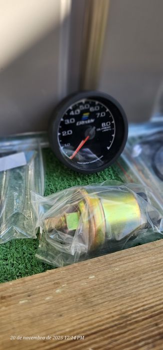 Manómetro pressão de turbo 3b e pressão de óleo