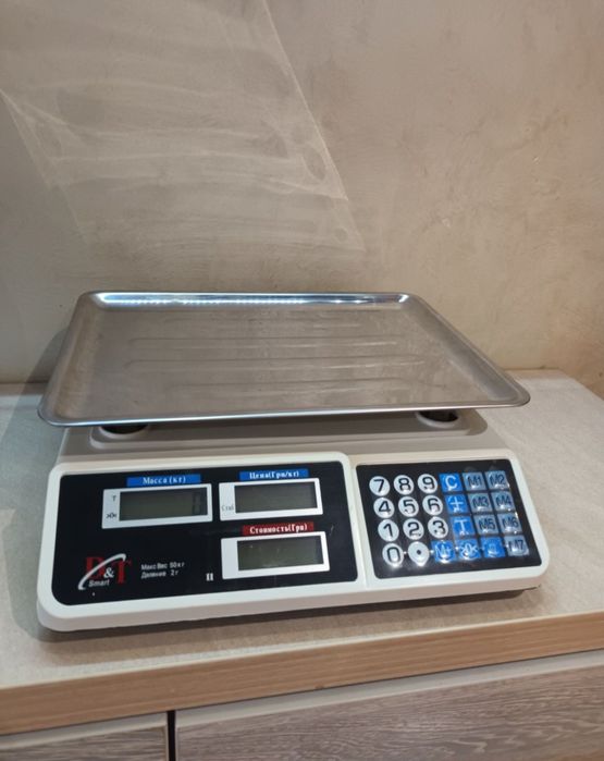 РОЗПРОДАЖ! Торгові ваги електронні MAX 50 КГ!, акумулятор 50 год/Весы