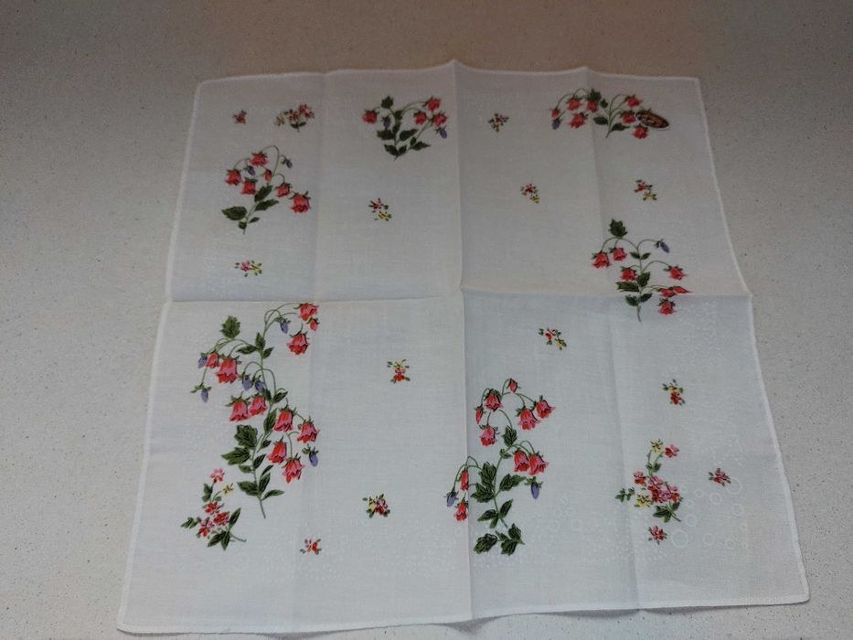 chusteczki do nosa damskie z haftem 6szt