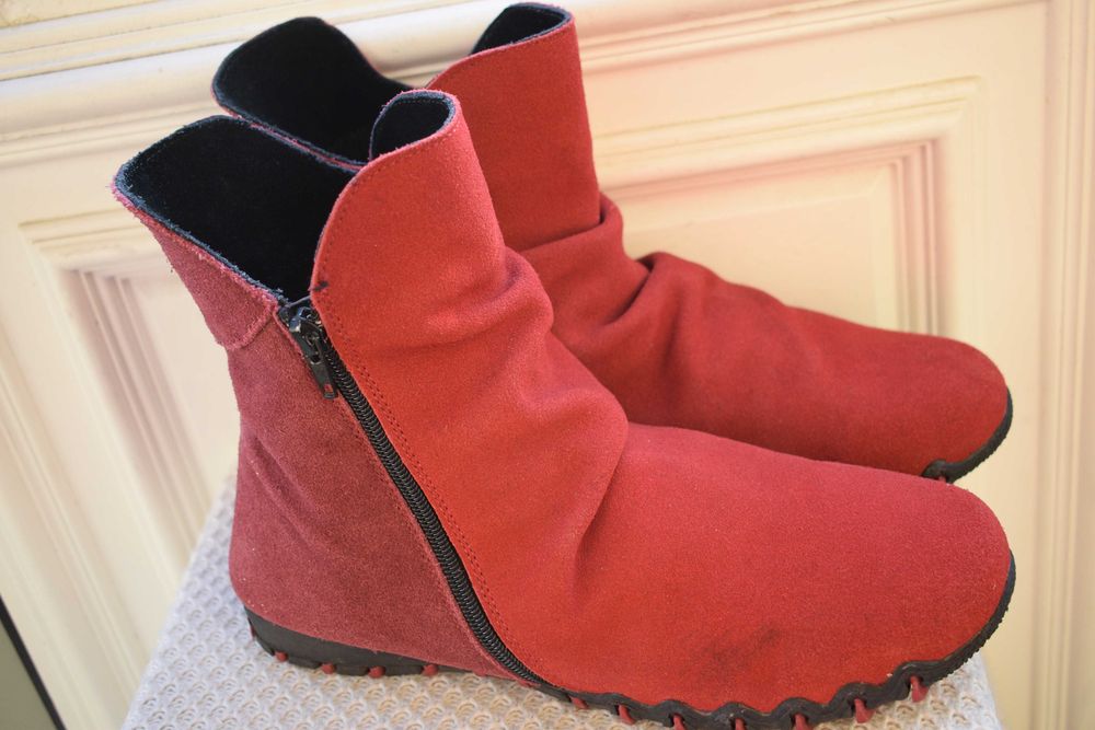 замшевые зимние ботинки полусапоги Bonprix р. 41 27 см