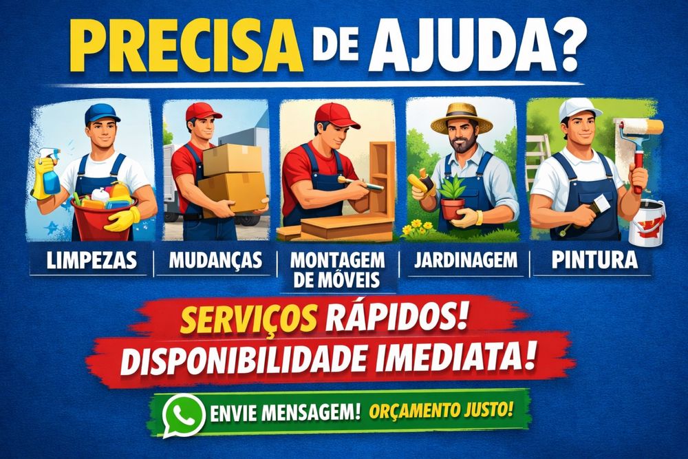 Faço pequenos trabalhos no geral liga ou envia msg para saber mais