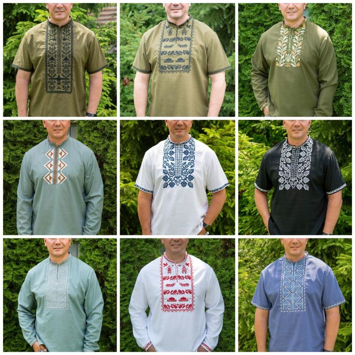 Чоловіча/ підліткова лляна вишиванка, опт, роздріб