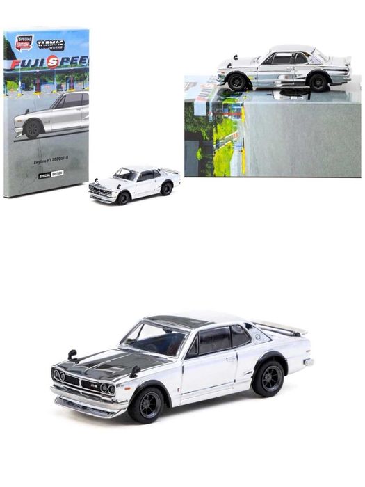 Nissan Skyline HT 2000GT-R Special Edition Silver chrome Tarmac 1:64
