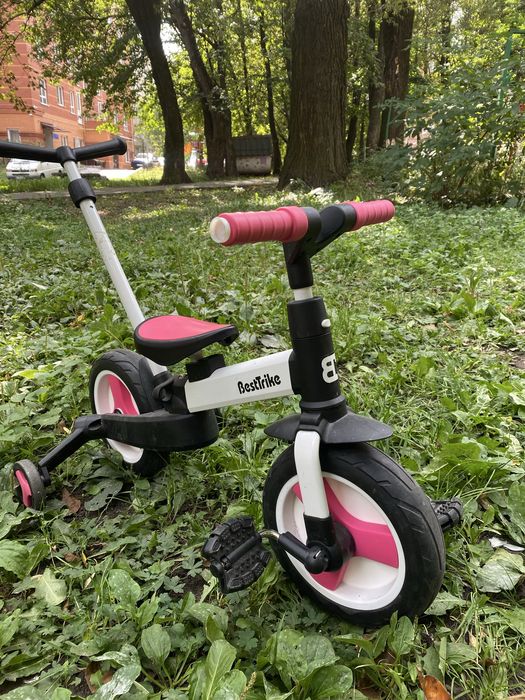 Ведосипед велобіг 2 в 1 BestTrike рожевий