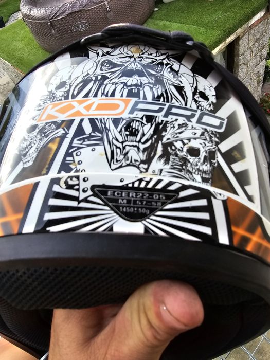 Kask cross +gogle KXD-PRO rozmiar M