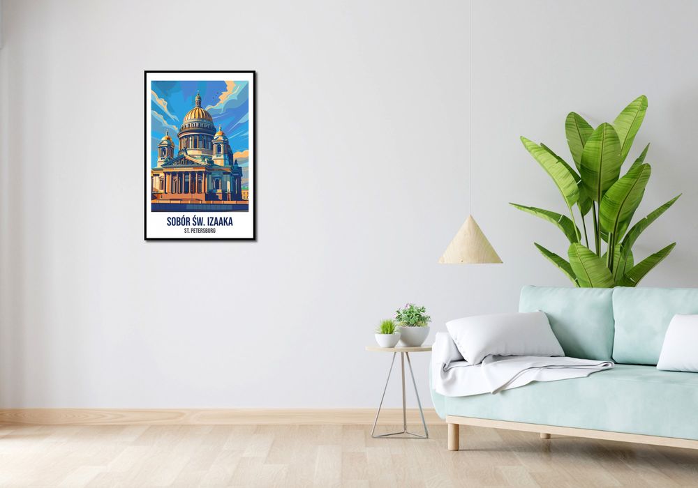 Plakat 53x81cm Sobór św. Izaaka