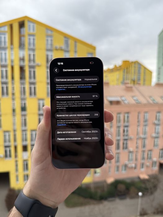 97% Аккум Идеал iPhone 15 128Gb Pink Neverlock Айфон