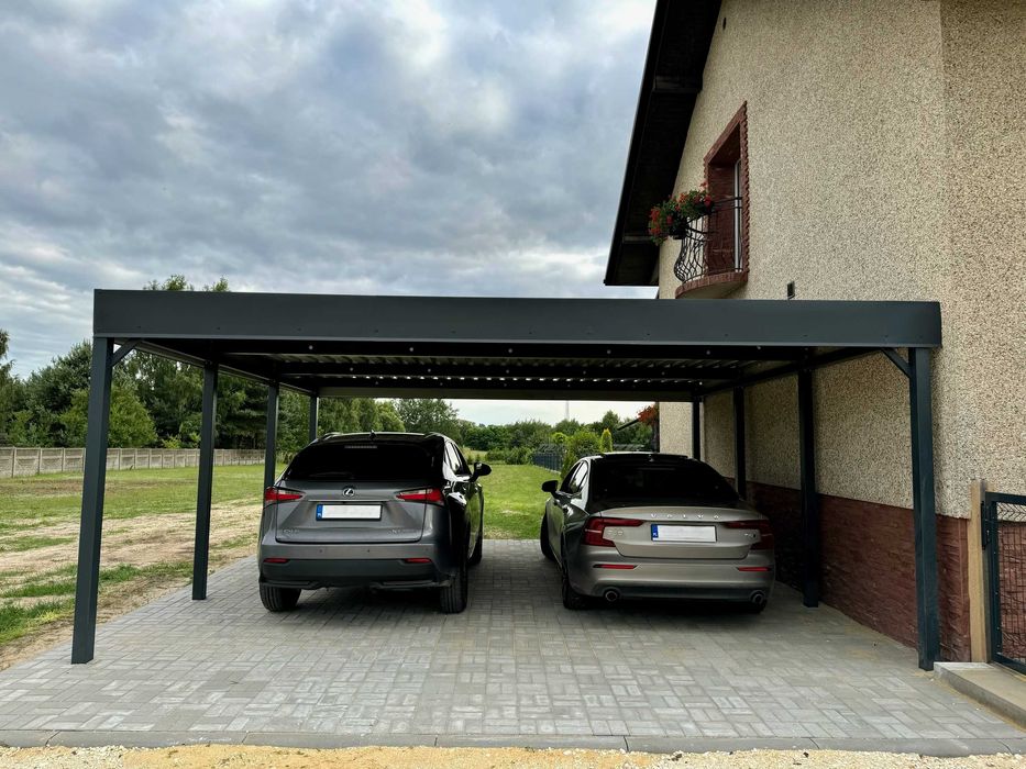 Carport 6x6 6x3 Wiata Samochodowa Altana Metalowa