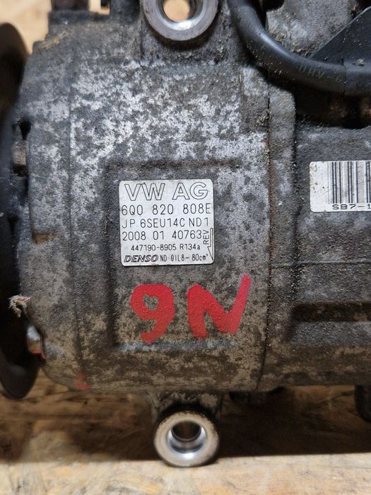 Sprężarka kompresor klimatyzacji vw polo 9n fabia II 6q0.820.808E