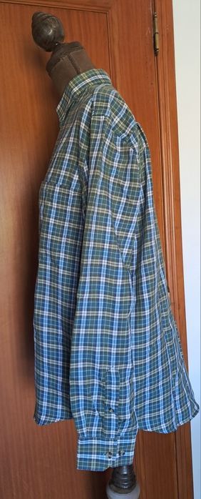 Camisa de Homem a Xadrez Hosiery (T-2) – Verde e Azul